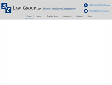 Tablet Screenshot of dzlawgroup.org